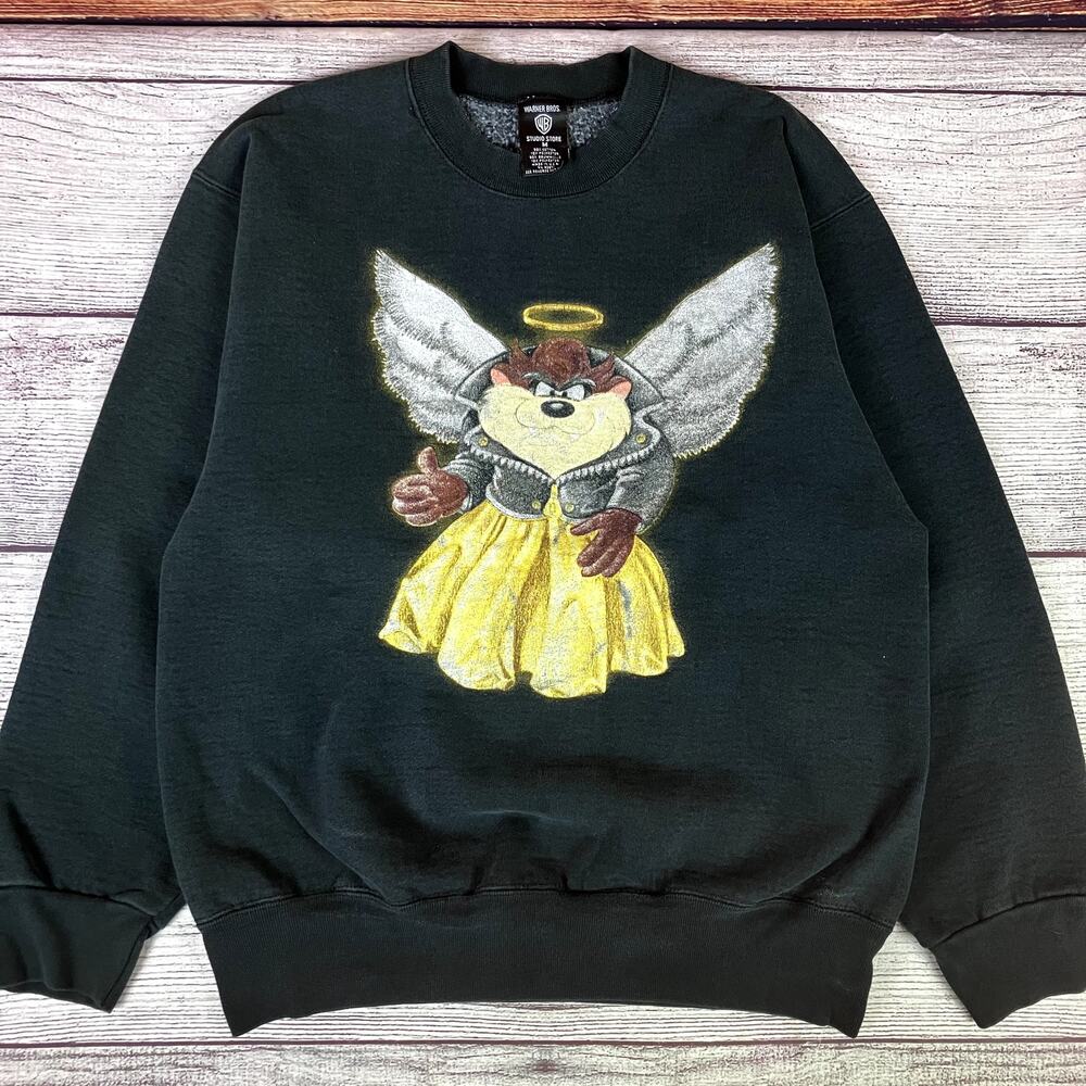 Vintage 1990s Tazmanian Devil Looney Tunes Cartoon Crewneck